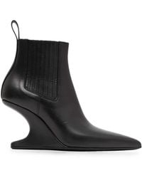 Rick Owens - Sculptural-Wedge Ankle Boots - Lyst