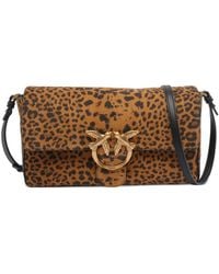 Pinko - Leopard-Print Tote Bag - Lyst