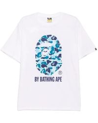A Bathing Ape - T-Shirt Mit Grafischem Print - Lyst