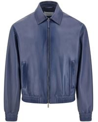 Ferragamo - Leather Jacket - Lyst