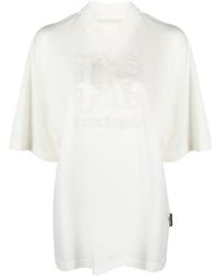 Palm Angels - Monogram-print Cotton T-shirt - Lyst