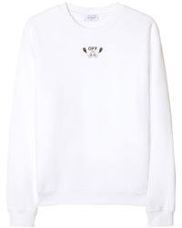 Off-White c/o Virgil Abloh - Bandana-embroidered Cotton Sweatshirt - Lyst