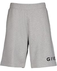 Givenchy - Logo-Print Cotton Shorts - Lyst