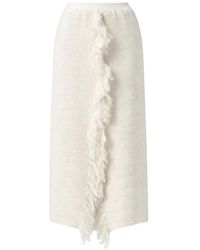 Liviana Conti - Fringed Midi Skirt - Lyst