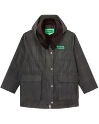 Ganni - X Barbour Waxed Jacket - Lyst