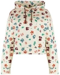 Kristina Ti - Floral-Patterned Cotton Hoodie - Lyst