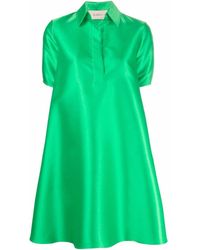 Blanca Vita Acaena Babydoll Dress - Green