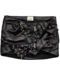 Isabel Marant - Chani Leren Rok - Lyst