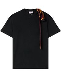 PUCCI - Wool T-Shirt With Scarf Detail - Lyst