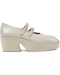 Camper - Billie Buckle-Strap Platform Pumps - Lyst