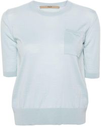 Nuur - Patch-pocket Merino-wool T-shirt - Lyst