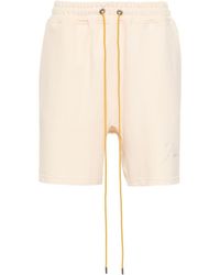 Rhude - Logo-embroidered Piqué Shorts - Lyst