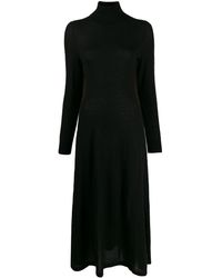 N.Peal Cashmere Gebreide Jurk - Zwart