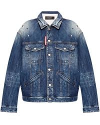 DSquared² - Jeansjacke Im Distressed-Look - Lyst