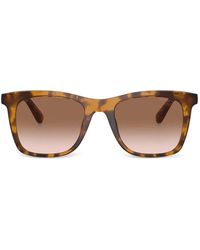 COACH - Tortoiseshell-Effect Square-Frame Sunglasses - Lyst