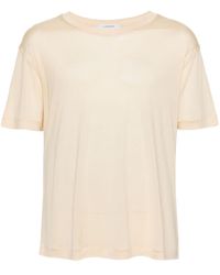 Lemaire - Round-neck Silk T-shirt - Lyst