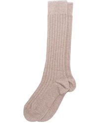 Brunello Cucinelli - Calcetines de canalé por la rodilla - Lyst