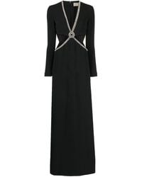 Elie Saab - Crystal-embellished Cut-out Gown - Lyst