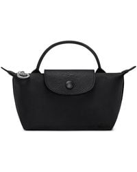 Longchamp - Pochette Le Pliage À Bords En Cuir - Lyst