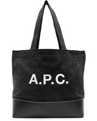 A.P.C. - Small Axel Denim Tote Bag - Lyst