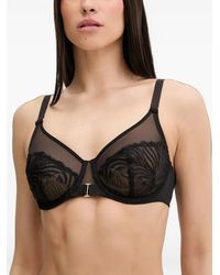 Chantelle - Legend Embroidered Mesh Bra - Lyst