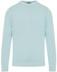 Enrico Mandelli - Crew-Neck Ribbed-Trim Sweater - Lyst