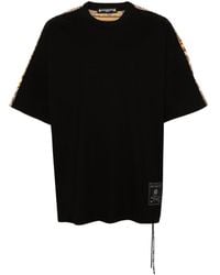 Mastermind Japan - T-shirt rayé en coton à patch logo - Lyst