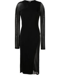 Tom Ford - Semi-Sheer Panelled Midi Dress - Lyst
