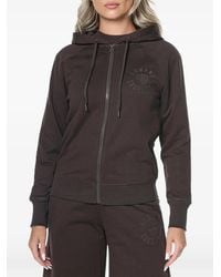 ARMANI EXCHANGE - Logo-Embroidered Zip-Up Hoodie - Lyst