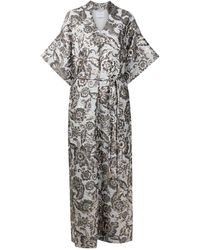 Olympiah - Floral-embroidery Floor-length Dress - Lyst