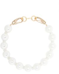 Atu Body Couture - Collar de perlas con apliques de strass - Lyst