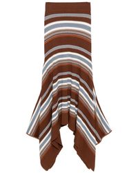 Monse - Falda midi a rayas - Lyst