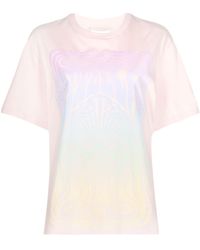 Stella McCartney - Star Print Cotton T-shirt - Lyst