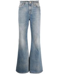 Dorothee Schumacher - Logo-patch Cotton Wide-leg Jeans - Lyst