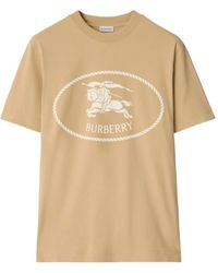 Burberry - Cotton Knight Stamp T-Shirt - Lyst