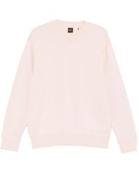 BOSS - Crew-Neck Long-Sleeve Sweater - Lyst