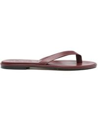 Aeyde - Contrast-Stitch Thong Sandals - Lyst