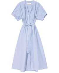 Xirena - Belted Striped Midi Dress - Lyst