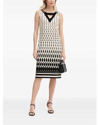 Joseph Ribkoff - Geometric-Print Cutout Midi Dress - Lyst