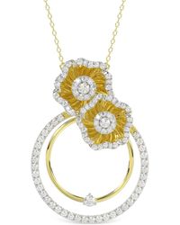 Marchesa - Collar en oro amarillo de 18 kt con diamantes - Lyst
