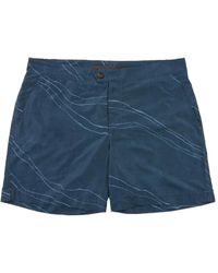 Slowear - Button-Fastening Swim Shorts - Lyst