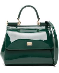 Dolce & Gabbana - Medium Sicily Patent-leather Tote Bag - Lyst