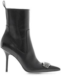 DSquared² - Gothic Logo-Plaque Ankle Boots - Lyst