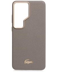 Lacoste - Coque De Samsung Galaxy S26 Ultra À Plaque Logo - Lyst