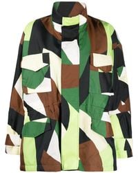 Plan C - Chaqueta Messy Masses con motivo geométrico - Lyst