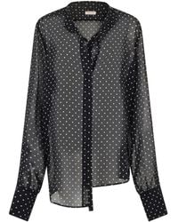 The Mannei - Polka-Dot Asymmetric Blouse - Lyst