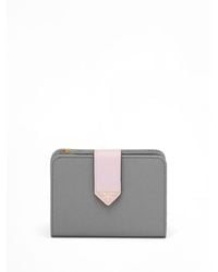 Alabaster Pink Small Saffiano Leather Wallet