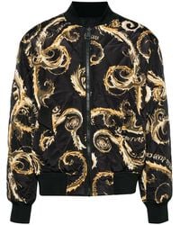 Versace Jeans Couture - Reversible Padded Bomber Jacket - Lyst