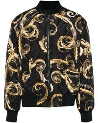Versace Jeans Couture - Wendbare Bomberjacke Mit Futter - Lyst