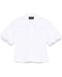 Simone Rocha - Hemd Mit Kurzen Puffärmeln - Lyst